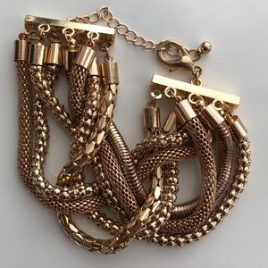 Forever 21 Chunky Assorted Chain Bracelet